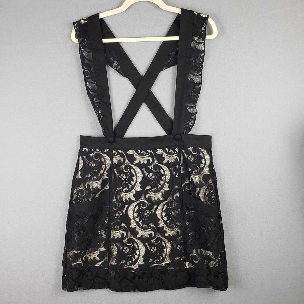 Jawbreaker Size L Lace Suspender Mini Skirt Black Alternative Whimsigoth Lolita‎